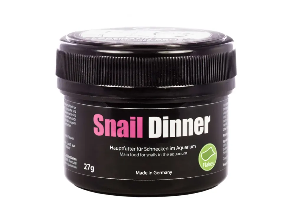 Nová Kolekce GlasGarten Snail Dinner 27 g krmení pro akvarijní šneky