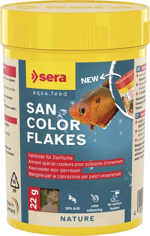 Sera San Color Flakes Nature 22 g Nová Kolekce