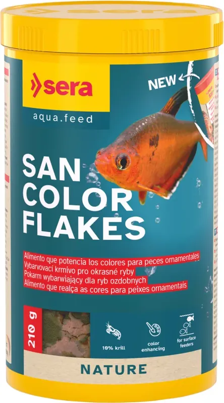 Sera San Color Flakes Nature 210 g Nakupujte Hned