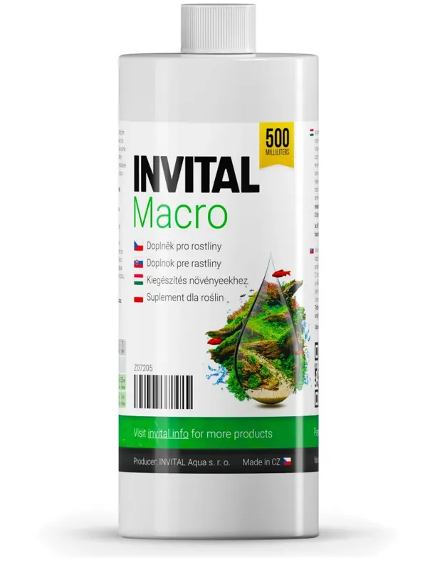 Vrácení Zdarma INVITAL Macro 500 ml