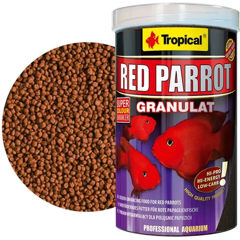 Časově Omezené Tropical Red Parrot granulát 3 l / 1,2 kg