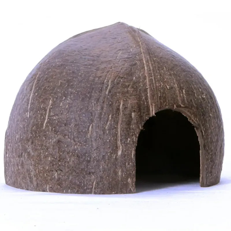 Terrario CocoCave L – úkryt z hladkého kokosu Akční Nabídka
