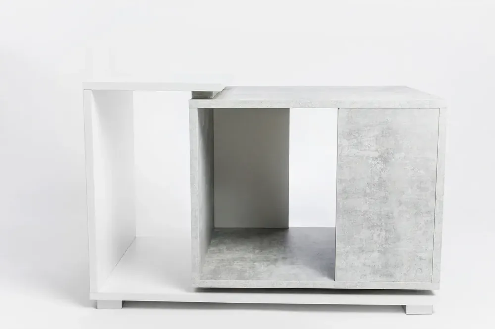 Diversa stolek pod terárium 90x60x50 cm bílá/beton Nakupujte Hned