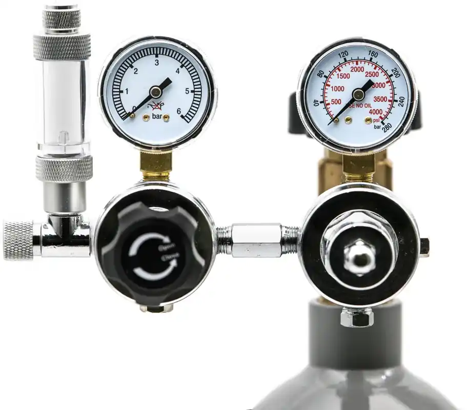 Kompletní dvoustupňový CO2 set bez nočního vypínání s 5l lahví Jen Po Omezenou Doba