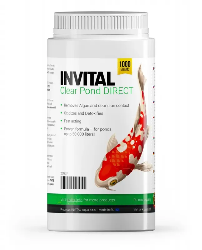 INVITAL Clear Pond Direct 1 kg na řasy a nečistoty Sleva