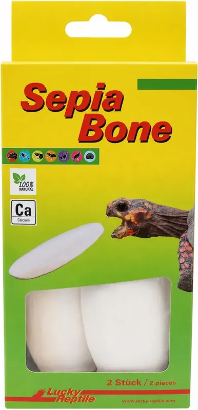 Lucky Reptile Bio Calcium celá sépiová kost 2 ks Dokud Zásoby Vydrží