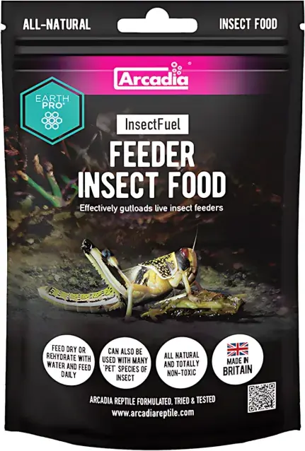 Arcadia EarthPro Insect Fuel 250 g Dokud Zásoby Vydrží