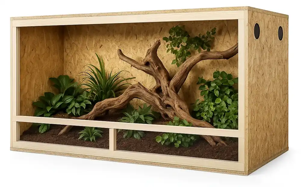 INVITAL OSB dřevěné sestavitelné terárium 150 x 60 x 60 cm Víkendová Akce