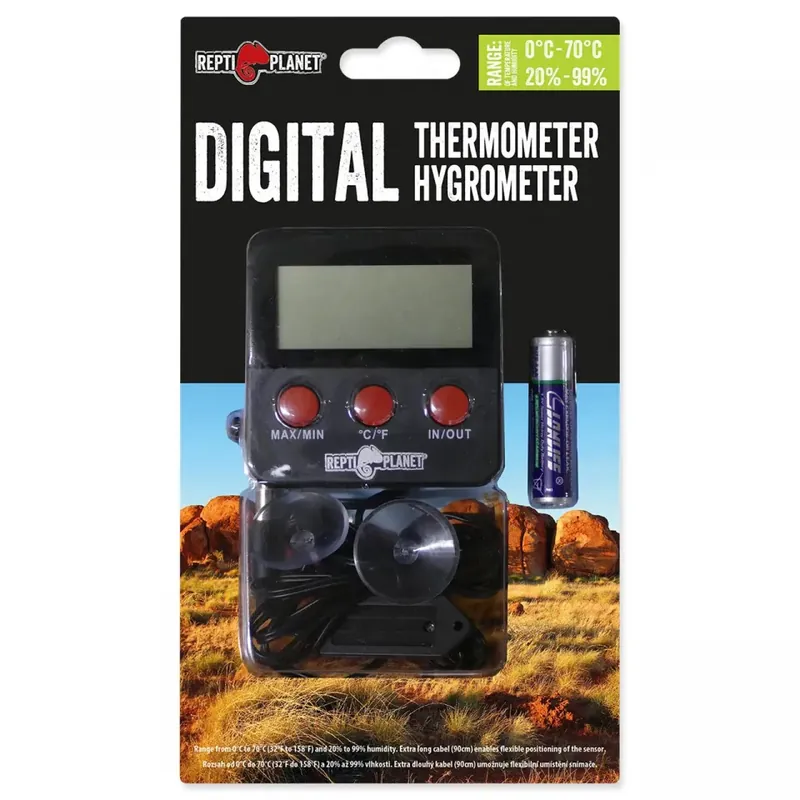 Ověřený Repti Planet teploměr/vlhkoměr LCD venkovní