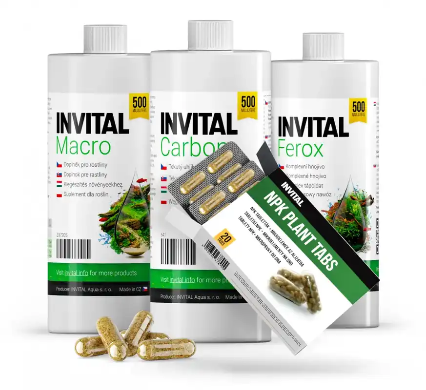 INVITAL Set hnojiv 3x500 ml + tabletky Originální