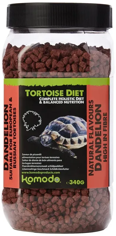 Komodo Tortoise Diet Dandelion krmivo pro želvy 340g Nejlepší Volba