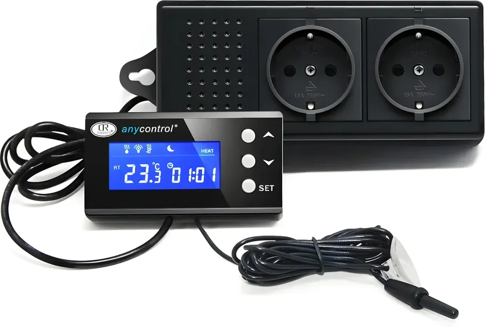 Objednat Nyní Digitální kontrolér a termostat pro terária a akvária