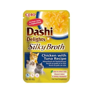 Nejlepší Volba Inaba Dashi Delights Silky kaps. kuře a tuňák 40 g