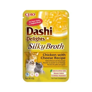 Inaba Dashi Delights Silky kaps. kuře a sýr 40 g Sleva