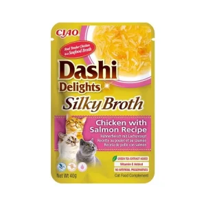Tovární Cena Inaba Dashi Delights Silky kaps. kuře a losos 40 g