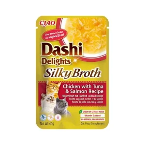 Inaba Dashi Del. Silky kaps. kuře,tuňák,losos 40 g Sezónní Sleva