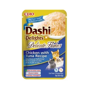 Koupit Online Inaba Dashi Delights Delicate kaps.kuře,tuňák 40 g