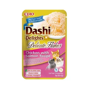 Značkový Inaba Dashi Delights Delicate kaps.kuře,losos 40 g