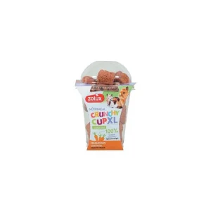 Sezónní Sleva Pochoutka CRUNCHYCUP XL hlodavec mrkev 110g Zolux