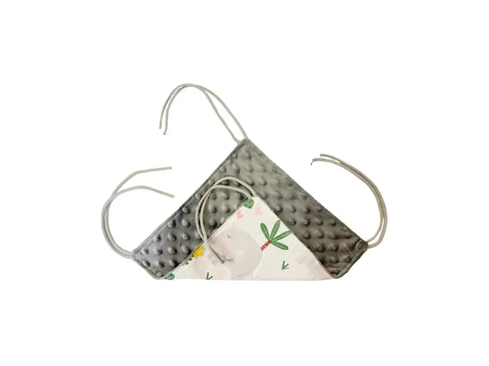 Pelech dr.savec závěsný S, sloni, šedá minky 23x23cm Super Cena