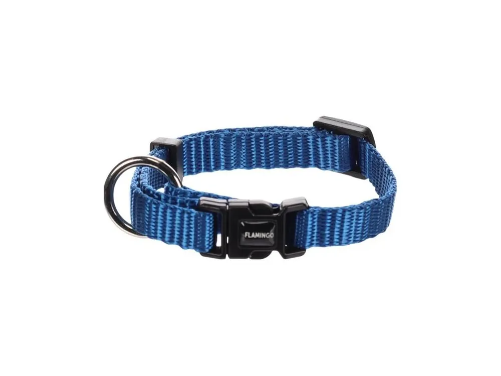 Obojek nylon Ziggi modrý XXS 1x15-25cm Flamingo Přímo Od Výrobce