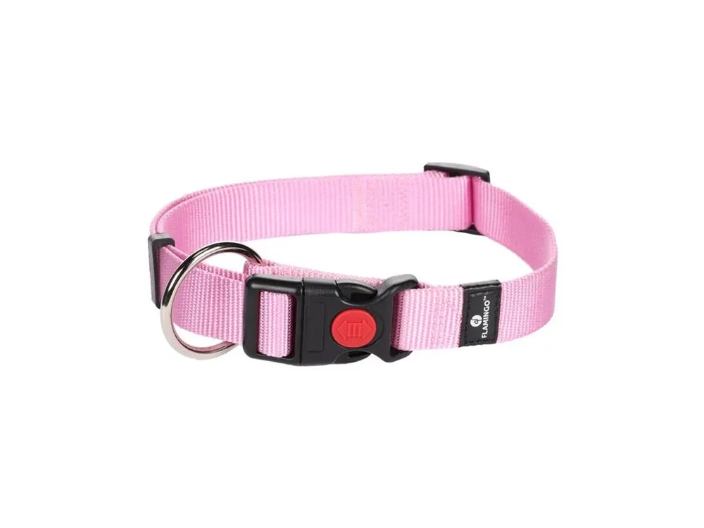 Obojek nylon Ziggi růžový 2x40-55cm Flamingo Originální