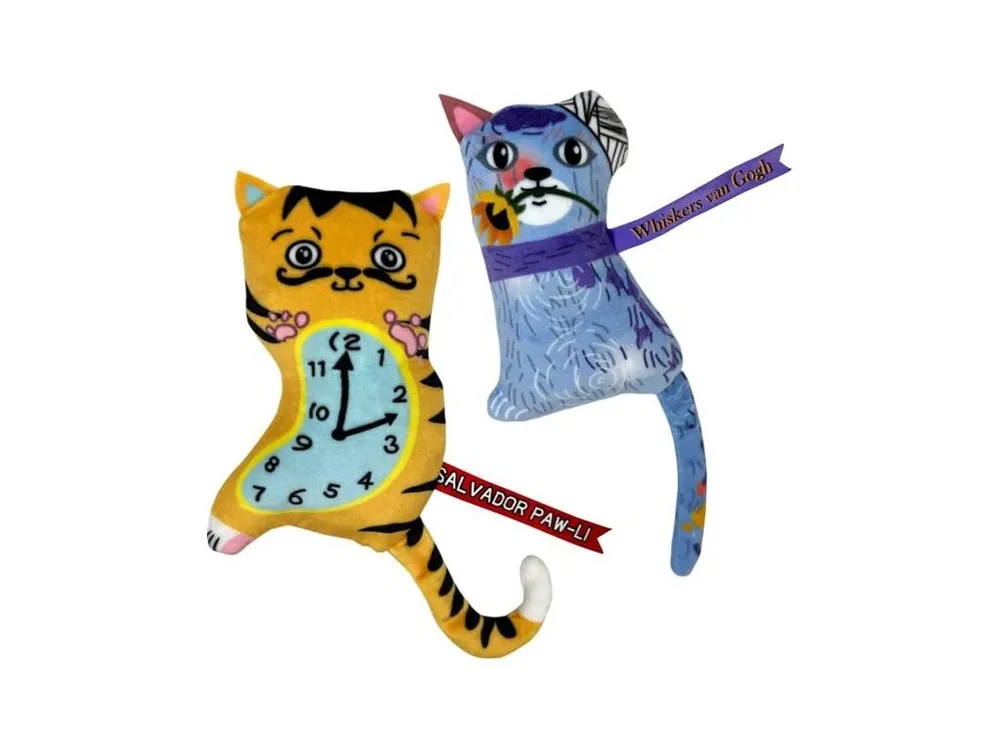Nová Kolekce Hračka cat plyš KONG Artz Dali / van Gogh 2 ks
