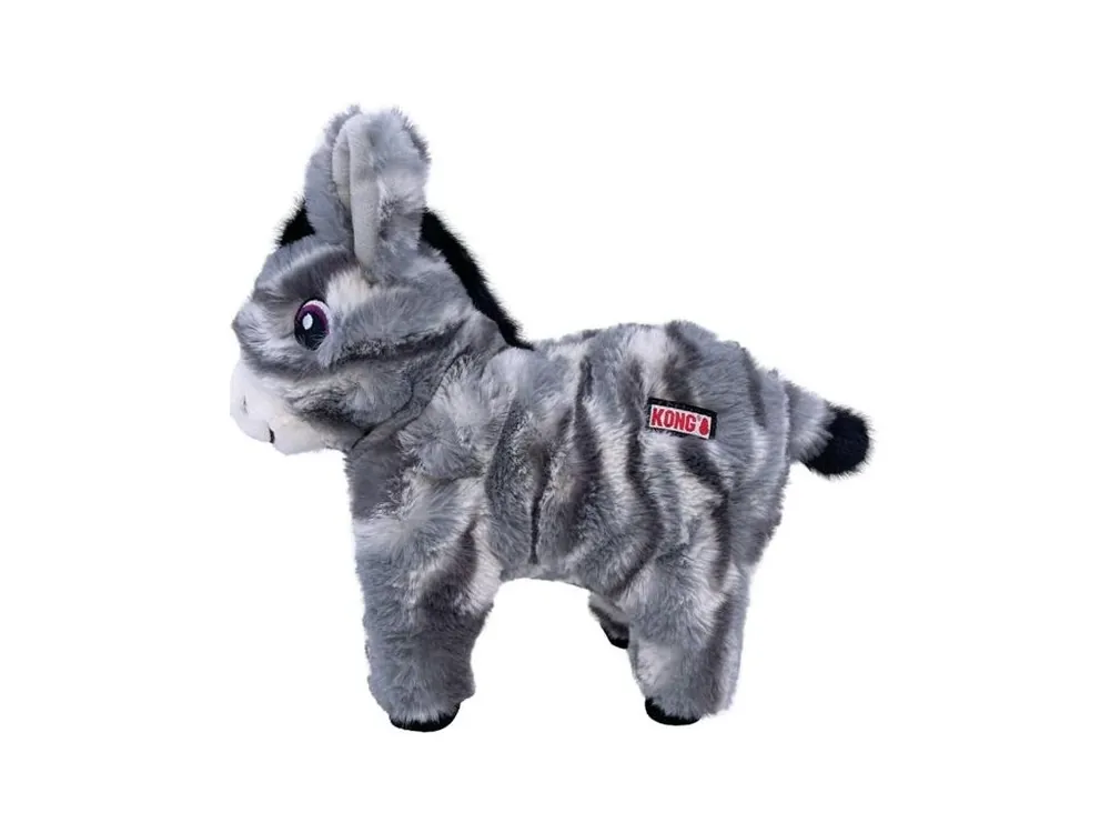 Cenový Hit Hračka plyš KONG Low Stuff Stripes Donkey M