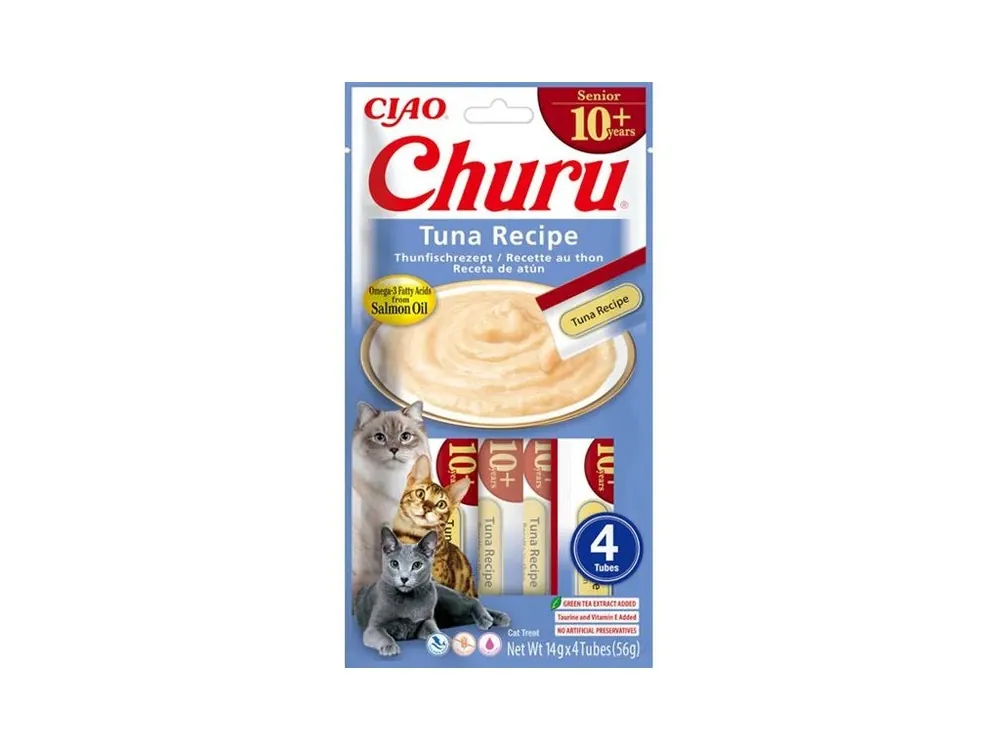 Speciální Cena Inaba Churu Senior cat snack tuňák 4x 14g
