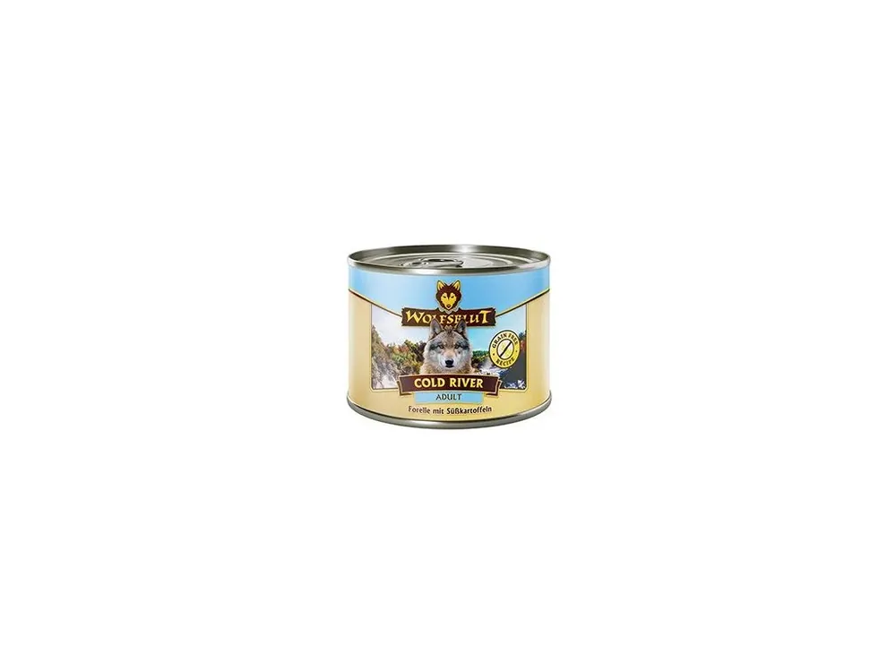 Wolfsblut Dog Adult Cold River konz. 200g Dokud Zásoby Vydrží