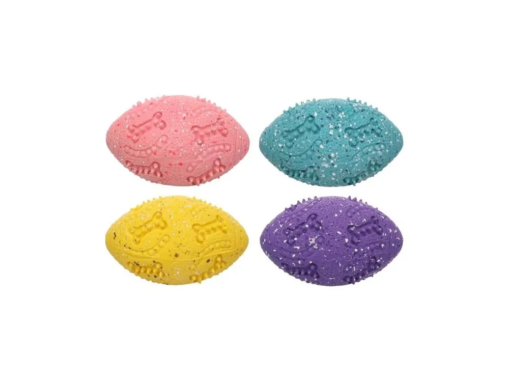 Cenově Výhodný Hračka latex Freckles rugby 8,8cm mix barev Flamingo