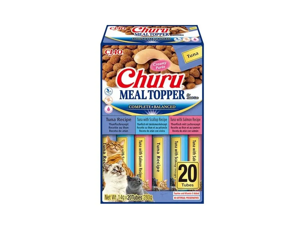 Inaba Churu Cat meal topper tuňák multipack 20x14g Levný