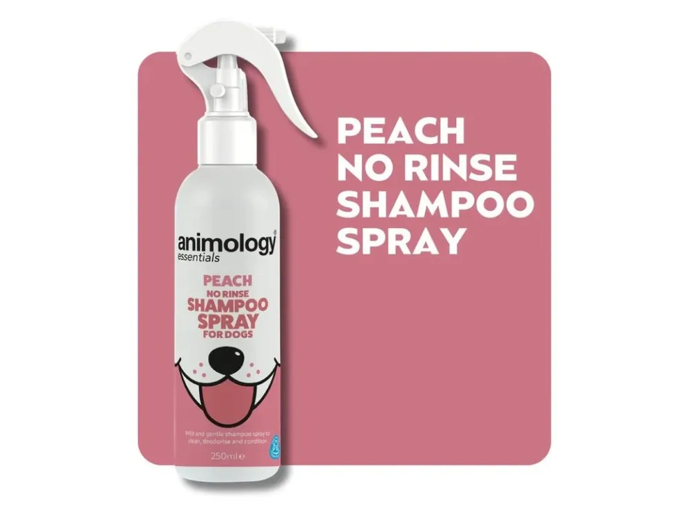 Značkový Animology Essentials Bezoplachový šampon pro psy ve spreji s broskvovou vůní 250ml
