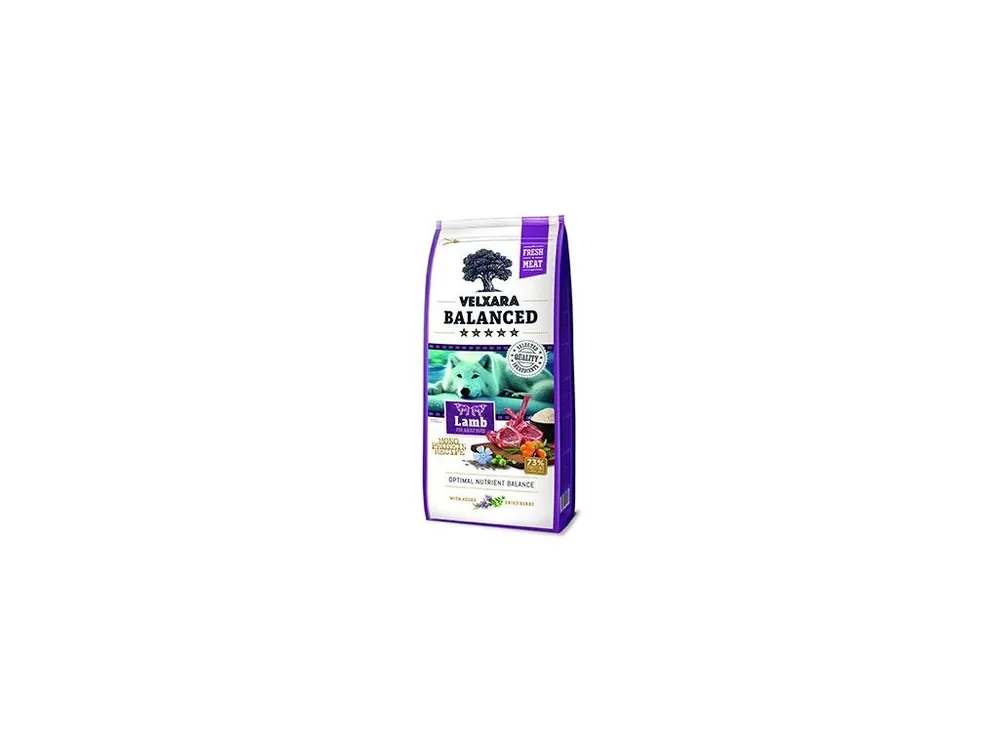 Velxara Balanced FM Dog Adult Monoprot.Lamb&Rice 750g Speciální Cena