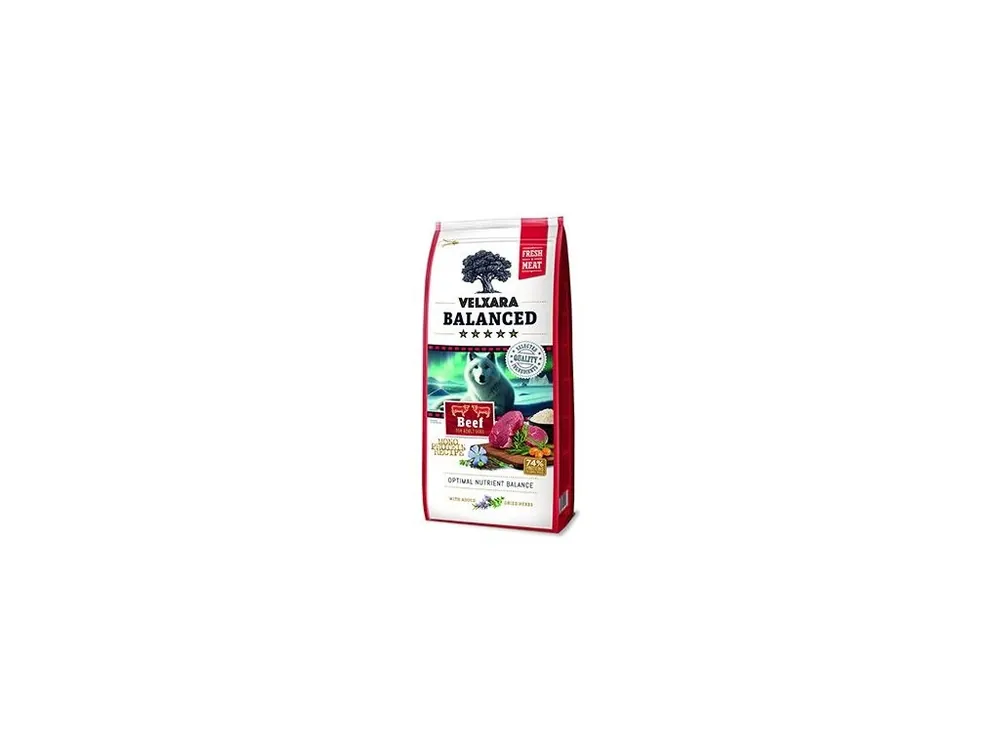 Velxara Balanced FM Dog Adult Monoprot.Beef&Rice 750g Sleva