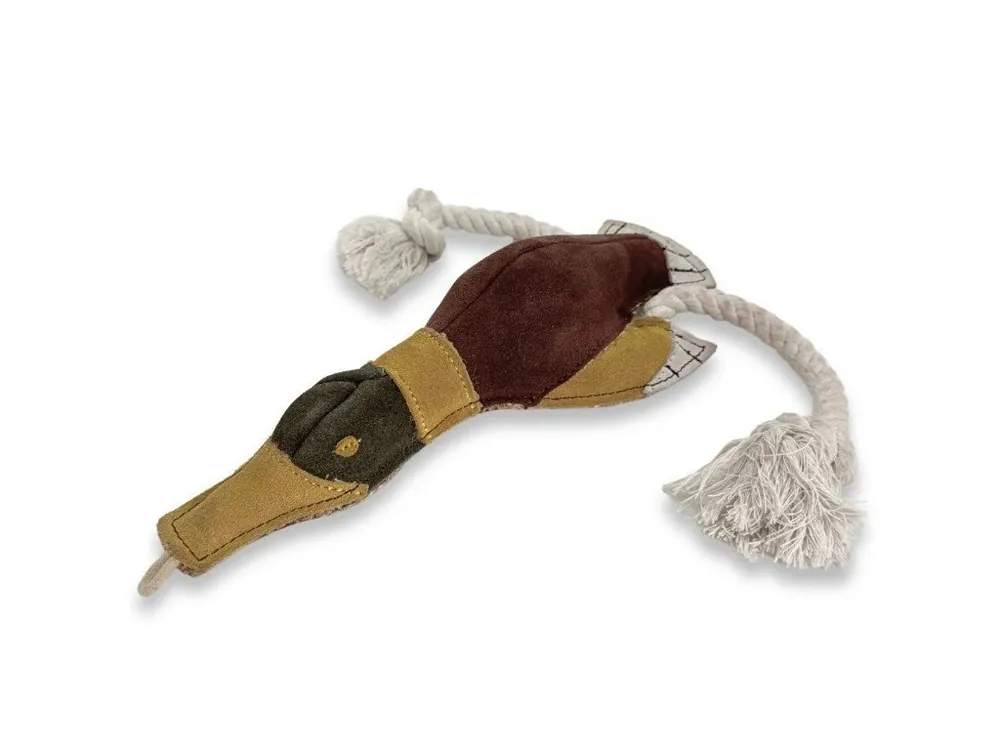 PafDog Kačer Larry z kůže a juty 45cm Autentický
