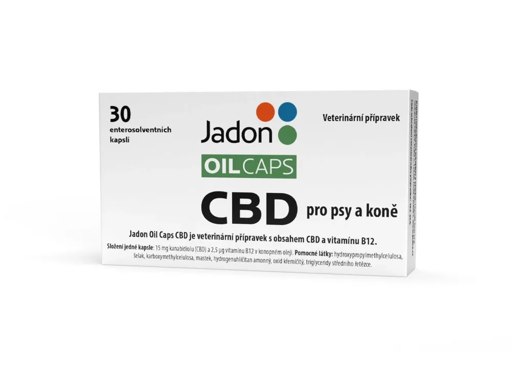 Jadon Oil Caps CBD pro psy a koně 30 kapslí Zlevněný