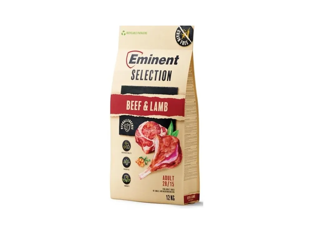 Cenový Hit Eminent Selection Adult Beef&Lamb 12 kg