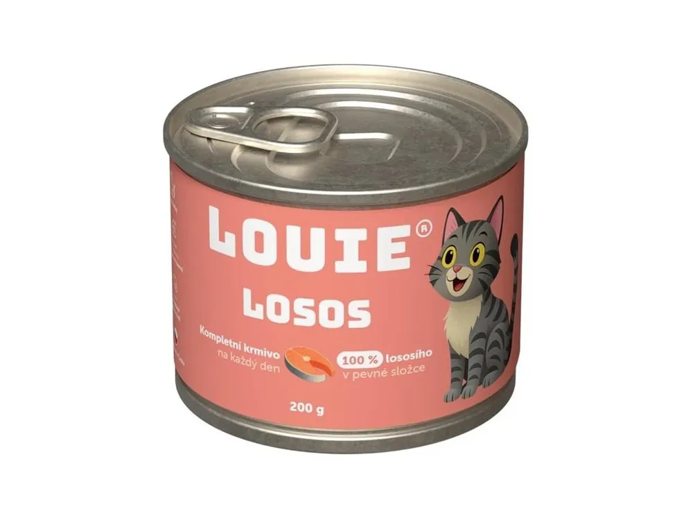Louie konz. pro kočky losos 200 g Top Prodej