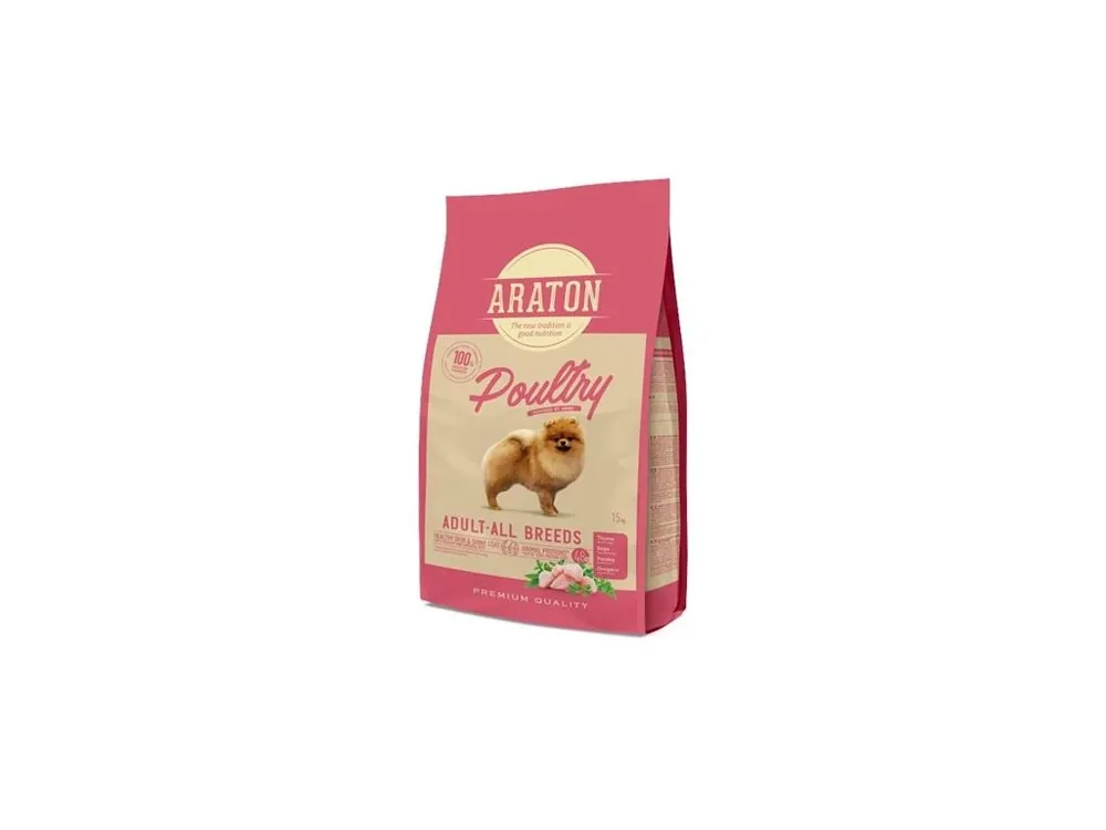 Bezpečná Platba Araton Dog Dry Adult Poultry 15 kg