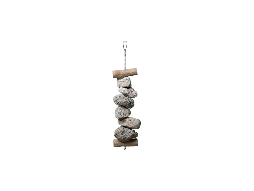 Hračka pták přírodní, kameny Rocky L Quapas! 50x11cm Novinka