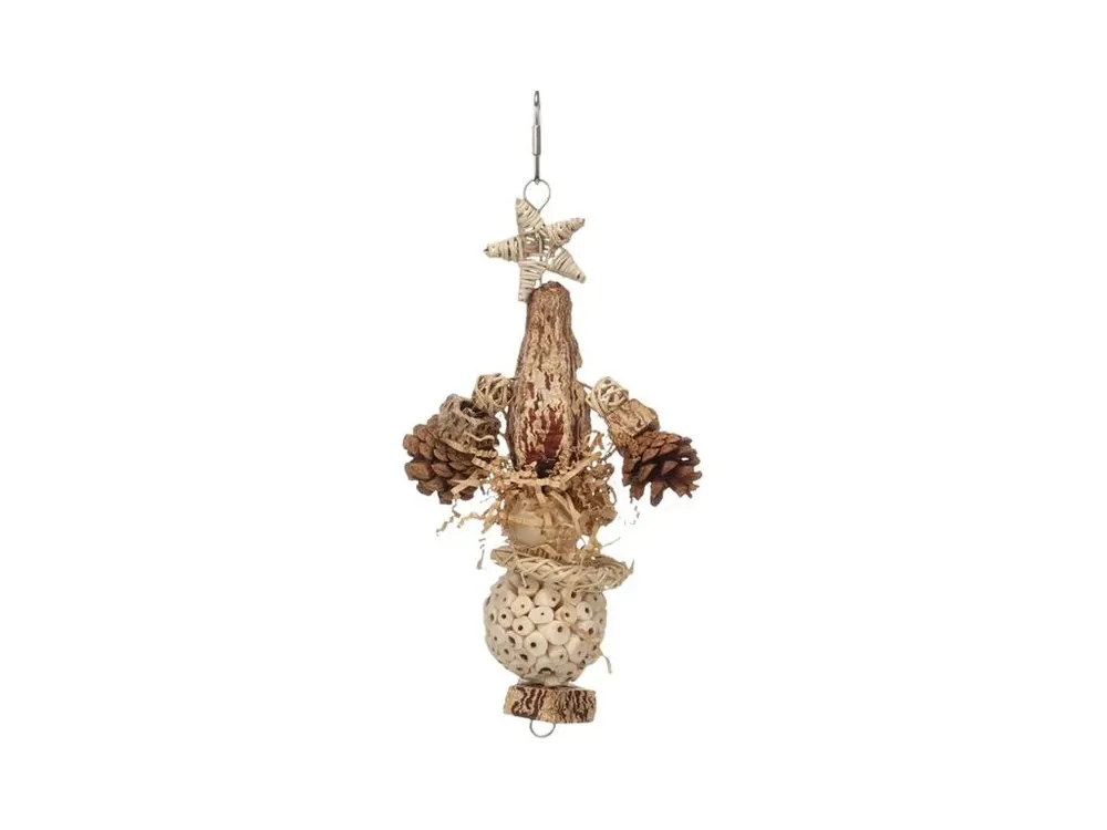Hračka pták přírodní Habi Flamingo 13x5,5x31cm Přímo Od Výrobce
