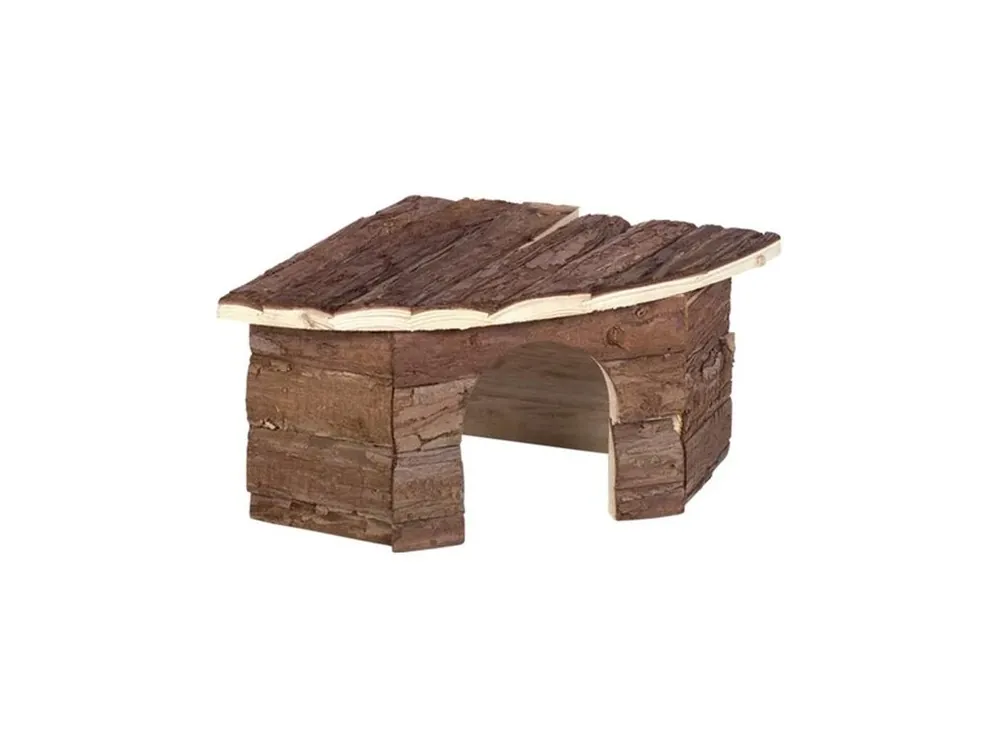 Domek dřevo s kůrou rohový Patty 21×10×15cm Nobby Značkový