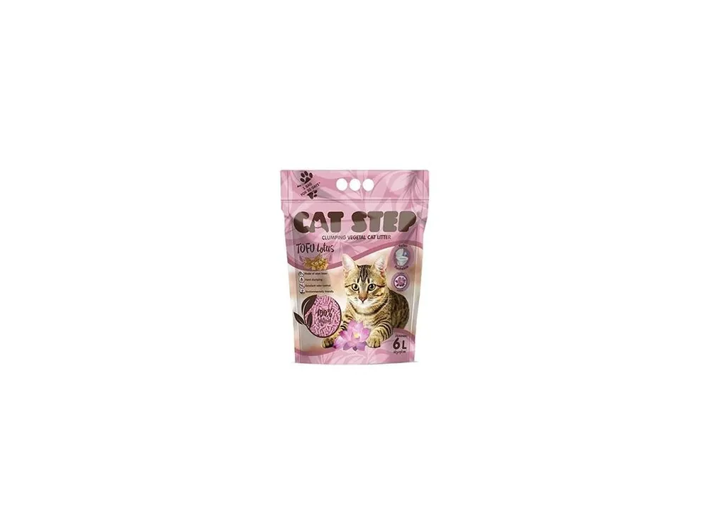 Zlevněný Podestýlka Cat Step Tofu Lotus 2,7kg/6l
