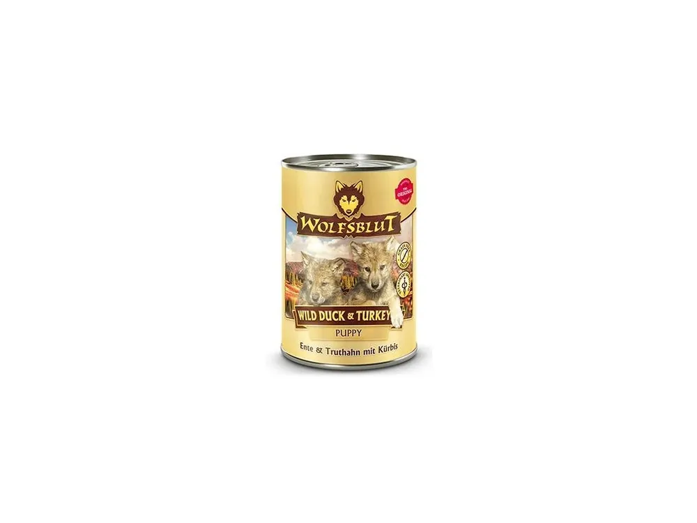 Wolfsblut Dog Puppy Wild Duck&Turkey konz. 395g Sezónní Sleva