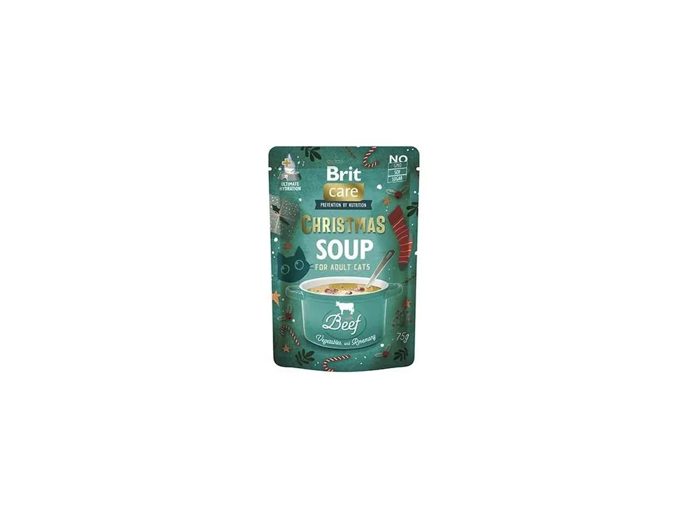 Brit Care Cat Christmas Beef Soup 75g Zlevněný