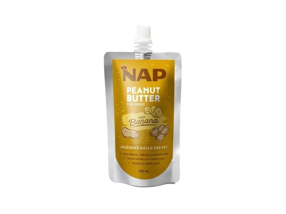 NAP Arašídové máslo pro psy, banán 120 ml Must-Have