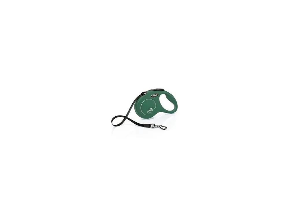 Vodítko FLEXI Classic New S pásek 5m/15kg olivová Zlevněný