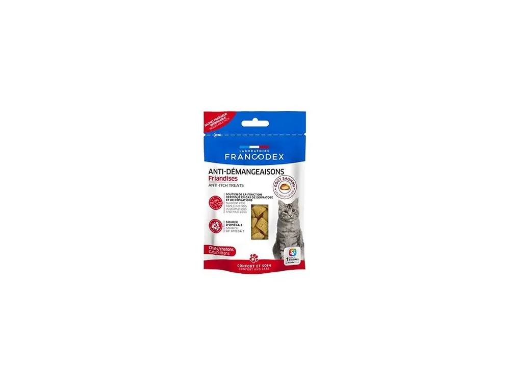 Zlevněný Francodex pochoutka Anti-itching kočka 65g