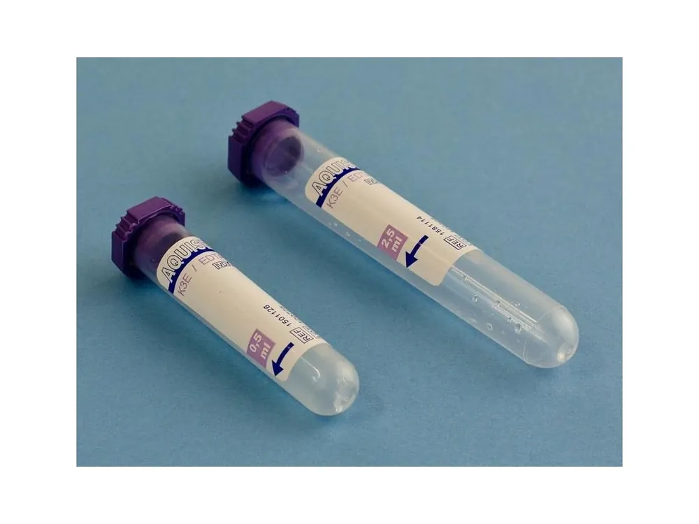 Zkumavka odběrová s K3EDTA 0,5ml 12x55mm fialová Nová Kolekce